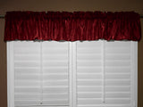 Crinkle Taffeta Window Valance 52" Wide - Burgundy