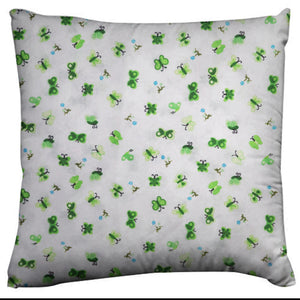 Cotton Butterfly Print Floral Decorative Throw Pillow/Sham Cushion Cover - Green