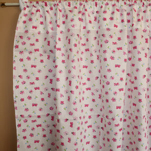 Cotton Curtain Floral Print 58 Inch Wide Butterfly Pink
