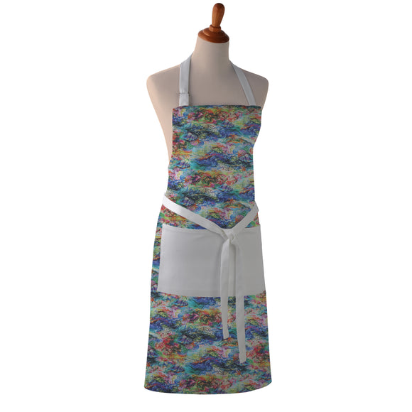 Cotton Apron - Call to the Sea - Kitchen BBQ Restaurant Cooking Painters Artists Kids - Full Apron or Waist Apron