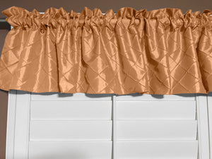 Pintuck Window Valance 52" Wide - Champagne