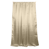 Shiny Satin Solid Single Curtain Panel Drapery 58 Inch Wide Champagne