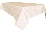 Sheer Lace Tablecloth Overlay Wedding and Party Decoration Champagne