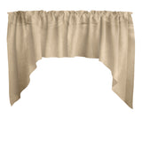 Shiny Satin Solid Swag Window Valance 72" Wide / 36" Tall