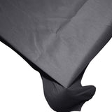 Faux Silk Dupioni Tablecloth Charcoal Grey