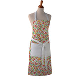 Cotton Apron - Chili Peppers Print - Kitchen BBQ Restaurant Cooking Painters Artists - Full Apron or Waist Apron