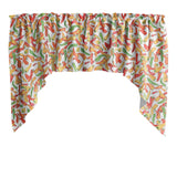 Swag Valance Cotton Chili Peppers Print 58" Wide / 36" Tall
