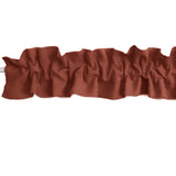 Solid Poplin Curtain Valance Sleeve Topper - Copper