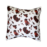Cotton Cow Spots Animal Print Decorative Throw Pillow/Sham Cushion Cover Brown