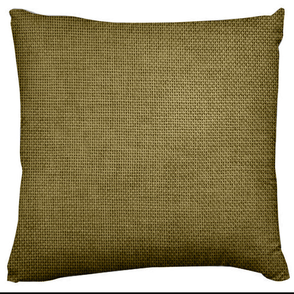 Faux Burlap Woven Texture Throw Pillow/Sham Cushion Cover Dark Gold