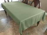 Polyester Poplin Gaberdine Durable Tablecloth Solid - Dark Sage