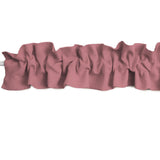 Solid Poplin Curtain Valance Sleeve Topper - Dusty Rose