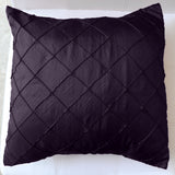 Pintuck Taffeta Decorative Throw Pillow/Sham Cushion Cover Plum