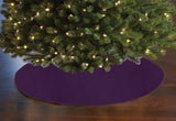 Faux Burlap Texture Tree Skirt Christmas Decoration 58" Round Large Skirt