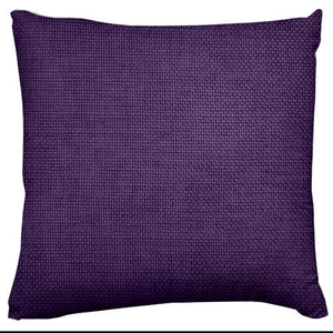 Faux Burlap Woven Texture Throw Pillow/Sham Cushion Cover - Eggplant