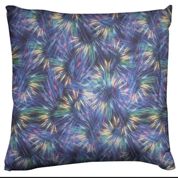 Winter Themed Decorative Throw Pillow/Sham Cushion Cover Fireworks Blue