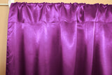 Shiny Satin Solid Single Curtain Panel Drapery 58 Inch Wide Fuchsia