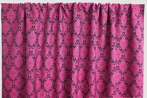 Jacquard Fancy Floral Damask Curtain Panel 54 Inch Wide