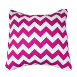 Cotton Chevron Decorative Throw Pillow/Sham Cushion Cover Fuchsia