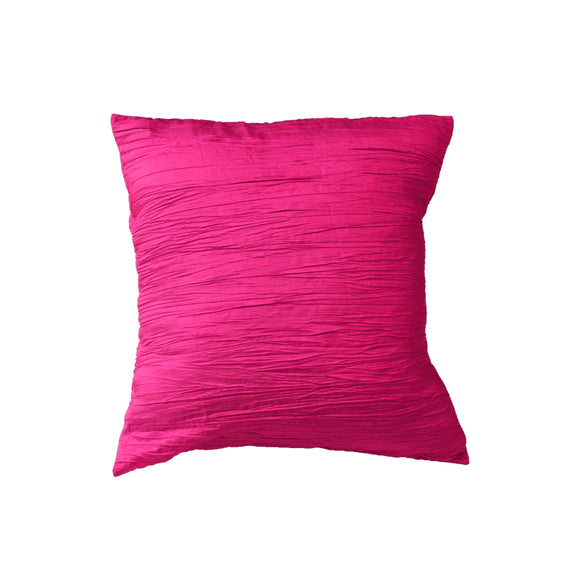 Crushed Taffeta Decorative Throw Pillow/Sham Cushion Cover Fuchsia