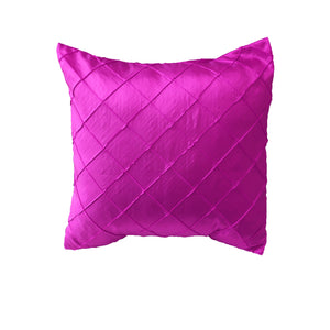Pintuck Taffeta Decorative Throw Pillow/Sham Cushion Cover Fuchsia