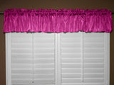 Crinkle Taffeta Window Valance 52" Wide - Fuchsia