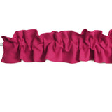 Solid Poplin Curtain Valance Sleeve Topper - Fuchsia