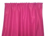 Faux Silk Solid Dupioni Window Curtain 56 Inch Wide - Fuchsia