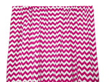 Cotton Curtain Zig-zag Chevron Print 58 Inch Wide - Fuchsia
