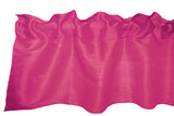 Faux Silk Dupioni Window Valance 56 Inch Wide - Fuchsia