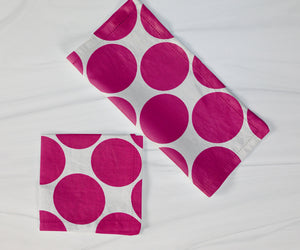 Cotton Large Circle Dots Napkins 18"X18"