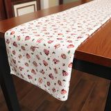 100% Cotton Table Runner Christmas / Event Decoration Gifts and Presents on White