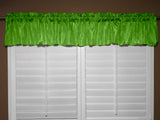 Crinkle Taffeta Window Valance 52" Wide - Green
