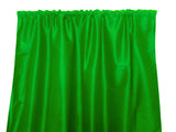 Faux Silk Solid Dupioni Window Curtain 56 Inch Wide - Valley Green