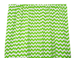 Cotton Curtain Zig-zag Chevron Print 58 Inch Wide - Green