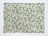 Small Flowers Allover Print Cotton Dinner Table Placemats Holiday Home Decoration 13" x 19" (Pack of 4)