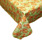 100% Cotton Small Tablecloth Halloween Decoration Spooky Leaves on Vines