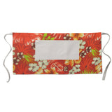 Cotton Apron - Hawaiian Tropical Print - Kitchen BBQ Restaurant Cooking Painters Artists - Full Apron or Waist Apron