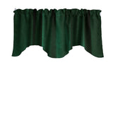 Stretch Velvet Solid Scalloped Window Valance 58" Wide / 20" Tall