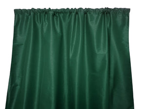 Faux Silk Solid Dupioni Window Curtain 56 Inch Wide Hunter Green