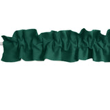Solid Poplin Curtain Valance Sleeve Topper - Hunter Green