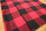 Flannel Throw Pillow/Sham Cushion Cover Buffalo Checkered Red Black