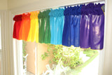 Solid Poplin Window Valance 120" Wide Rainbow