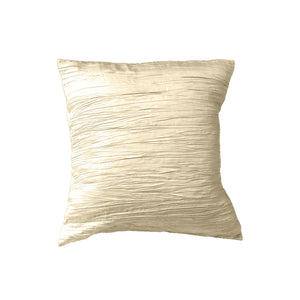 Crushed Taffeta Decorative Throw Pillow/Sham Cushion Cover Ivory