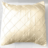 Pintuck Taffeta Decorative Throw Pillow/Sham Cushion Cover Ivory