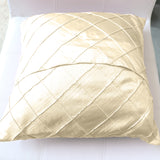 Pintuck Taffeta Decorative Throw Pillow/Sham Cushion Cover Ivory