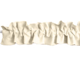 Solid Poplin Curtain Valance Sleeve Topper - Ivory