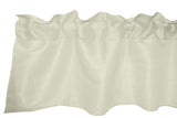 Faux Silk Dupioni Window Valance 56 Inch Wide - Ivory
