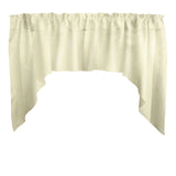 Shiny Satin Solid Swag Window Valance 72" Wide / 36" Tall