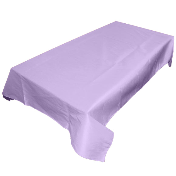 Faux Silk Dupioni Tablecloth Lavender